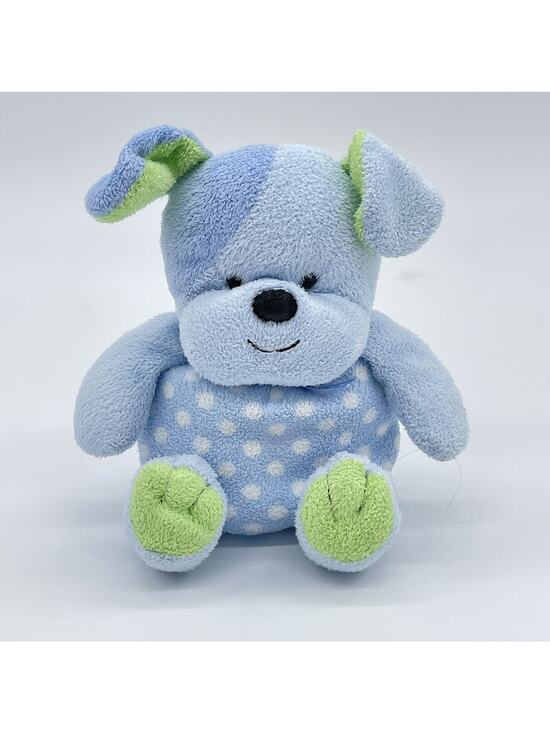 Carter's Other - Carters Prestige Toy 7" Blue Green Polka Dot Puppy Dog Baby Plush Barking